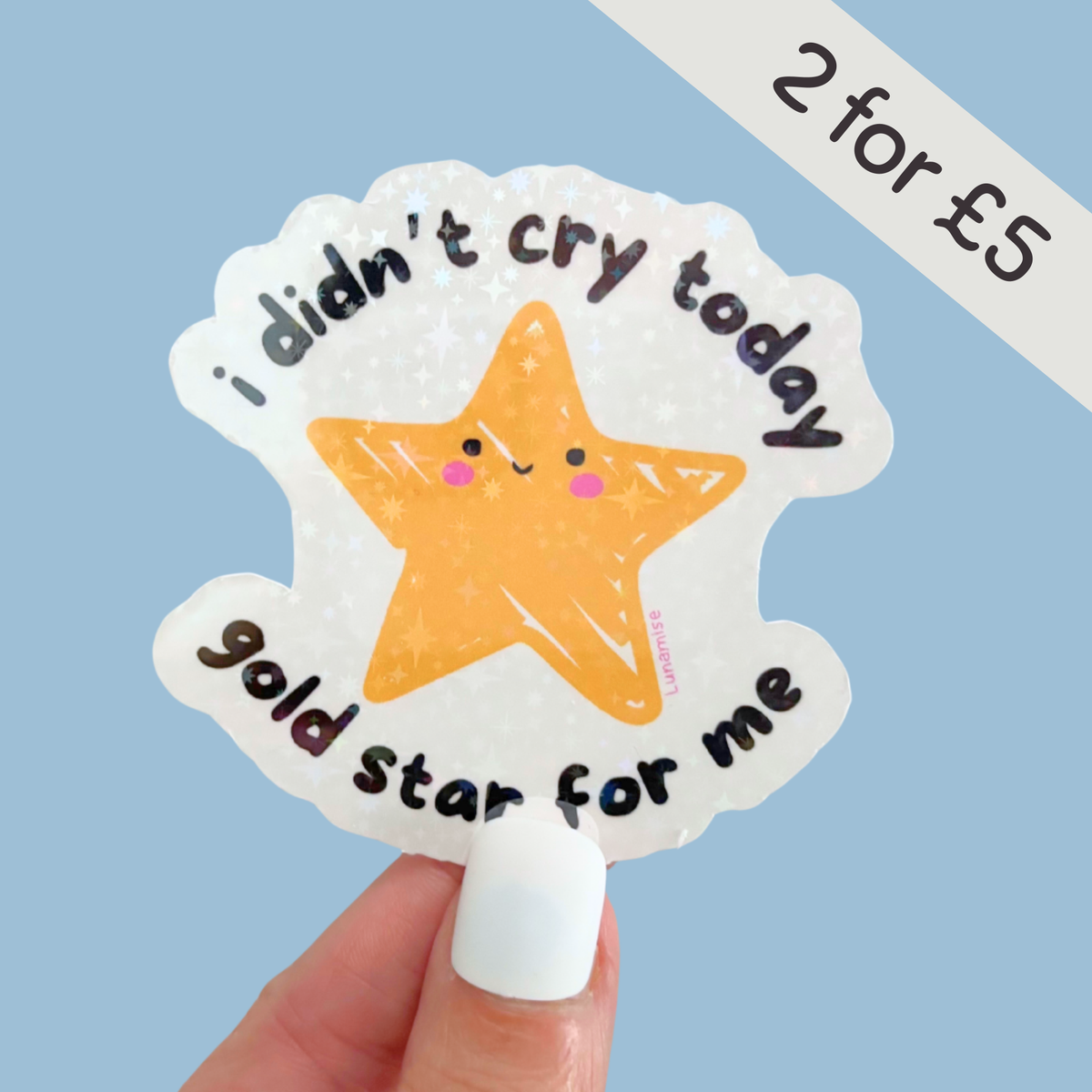 Gold Star Die Cut Sticker | Relatable Humor, Doing My Best ...
