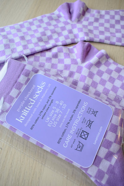 Purple Checkered