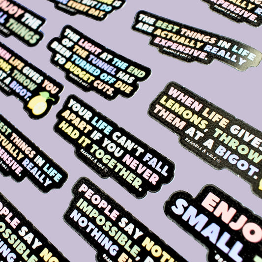 Pack of Demotivational Stickers